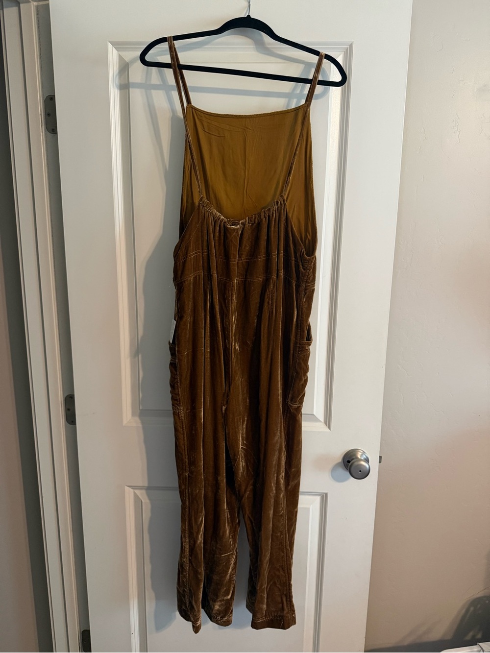 NWT Free People Velvet Overall Jumpsuit - Picture 3 of 6